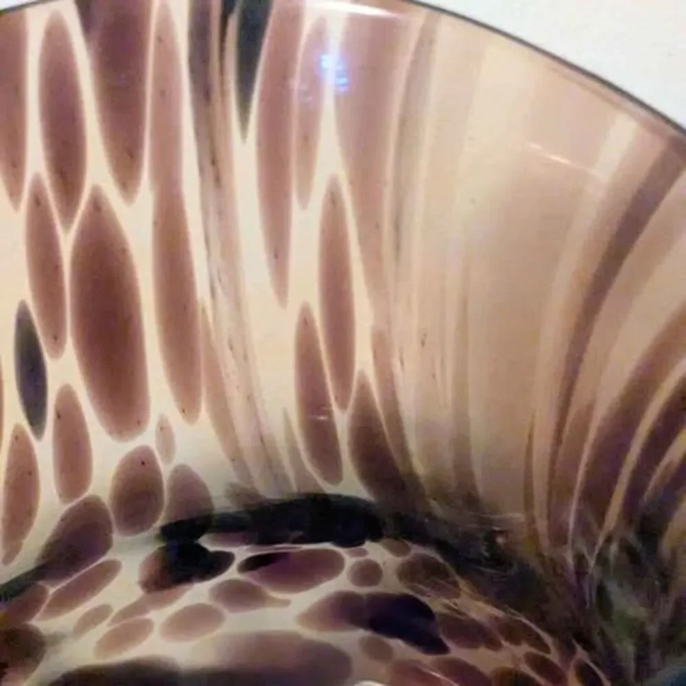 Hand Blown Tortoiseshell Glass Pitcher